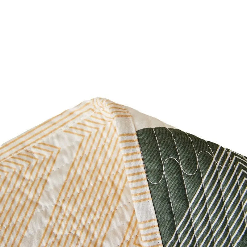 Pure cotton printed bed sheet set in modern simplicity style with reactive dyed patterns for summer bedding
