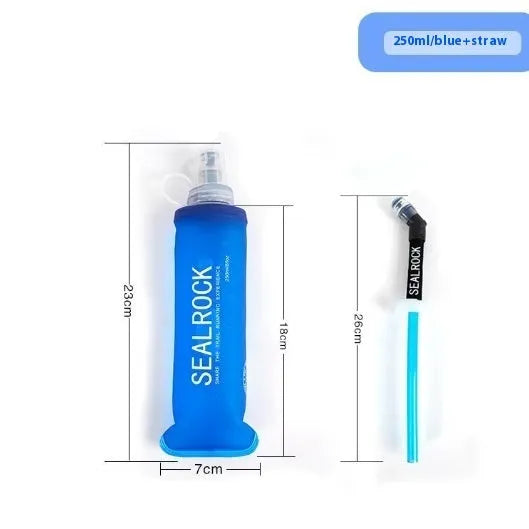 Plastic portable drinking straw with suction tube for mountain climbing and cycling