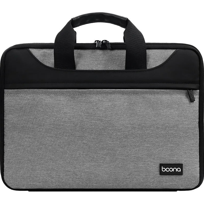 Encapsulate full open and close Oxford cloth laptop bag for men and women business travel, black, fits 15 inch laptop