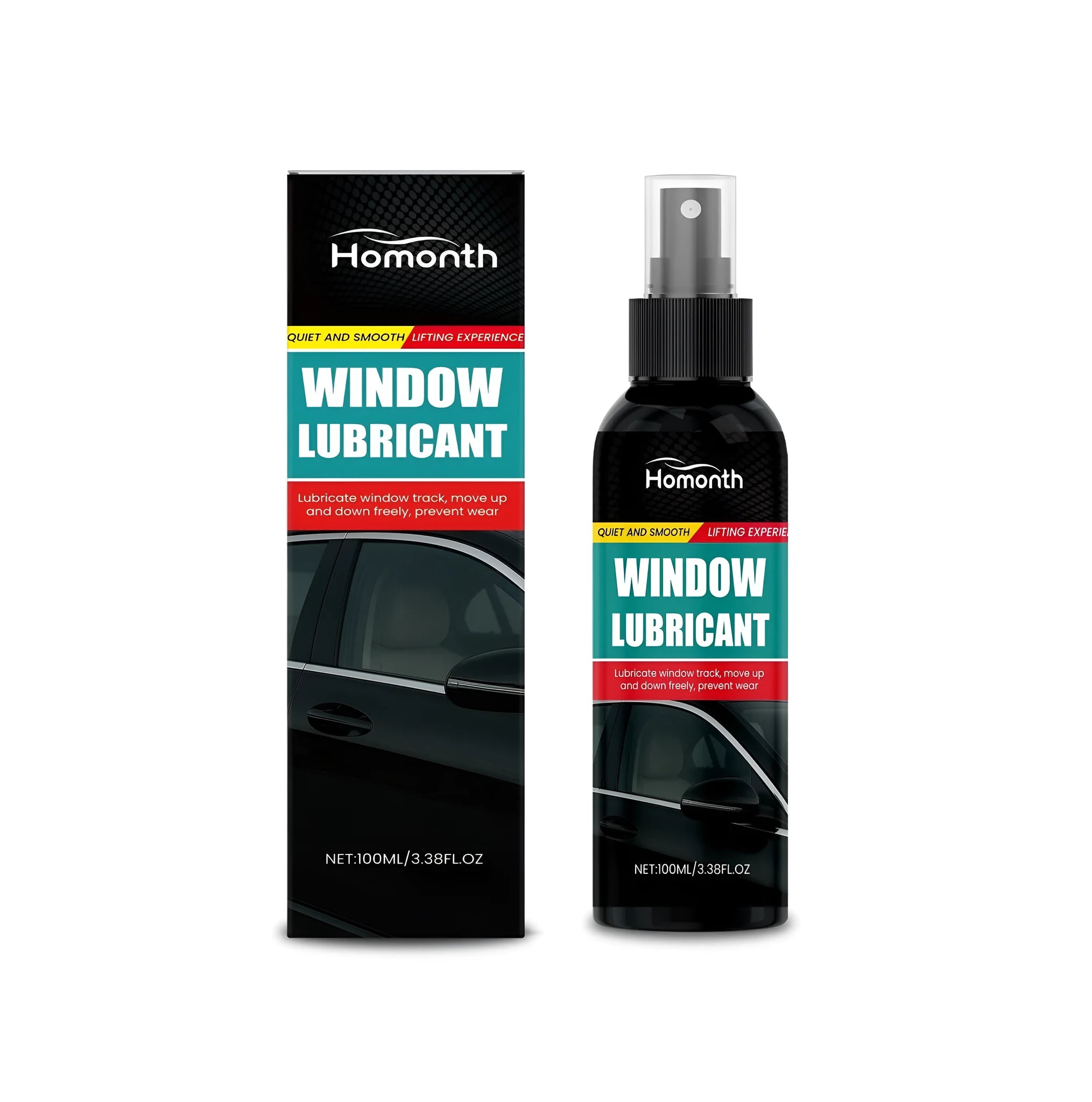 Window lubricant 100ml noise reduction bottle for sliding windows and doors