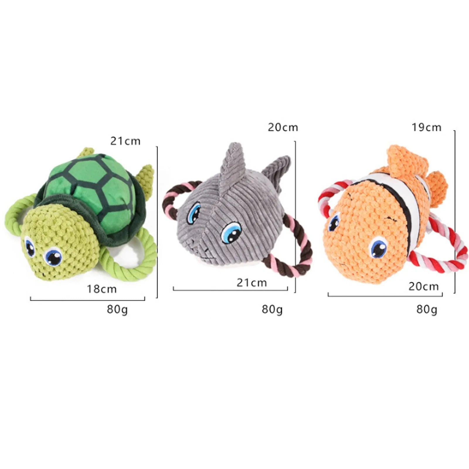 Grey turtle-shaped plush dog chew toy with textured knots on its shell.