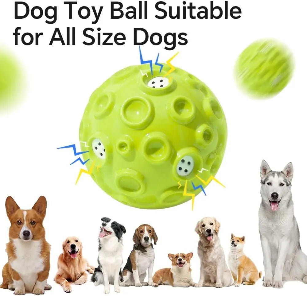 Durable dog chew ball with textured surface in multiple colours for aggressive chewers