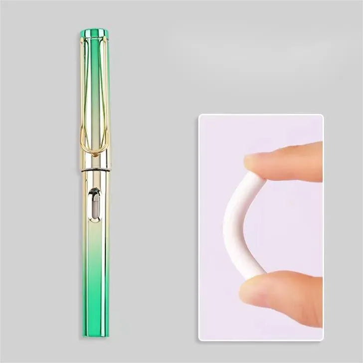 Portable eternal pencil HB gold blue colour with plastic body and copper tip