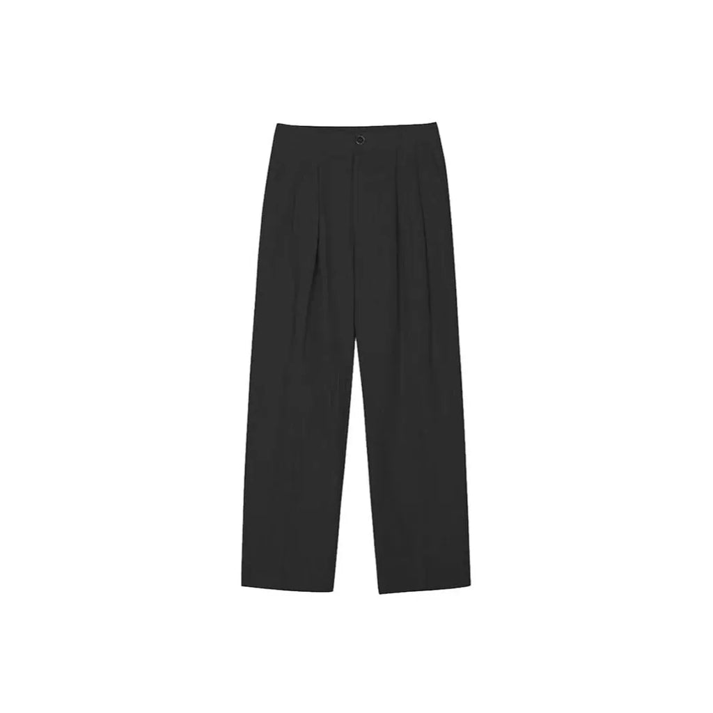 Men's Korean-style loose fit cotton linen trousers in apricot, army green and purplish blue colours