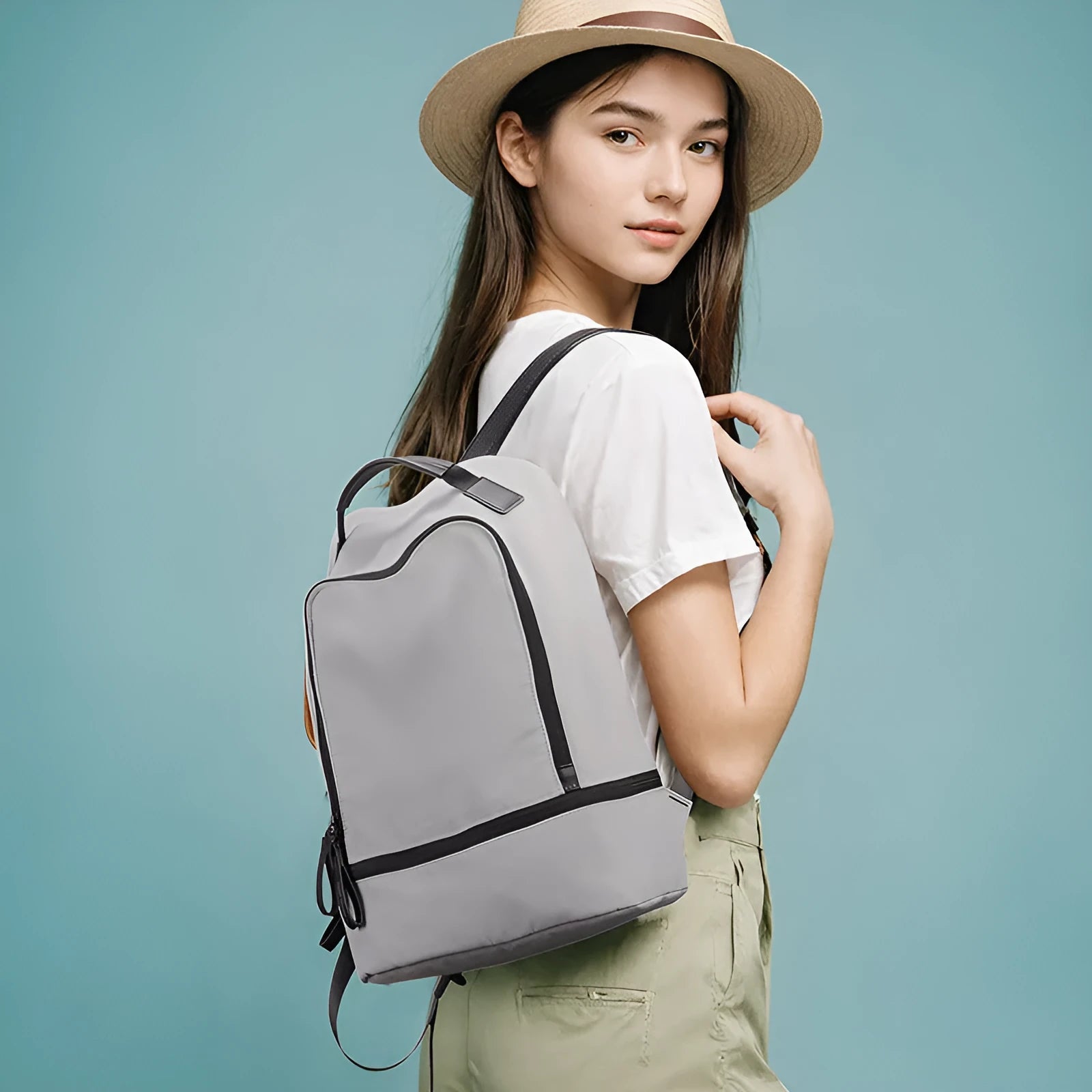 Oxford cloth leisure travel backpack with 20L capacity in three colour options