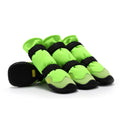 Soft-soled no heel slippage dog shoes in black cloth grey with rubber outsole for medium large dogs