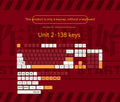 138-piece PBT key cap set with blue and pink boy and girl colour matching designs for mechanical keyboards.