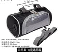Mountain bike touch screen navigation front bag in black Oxford cloth with handlebar mounts and 5 inch device capacity