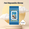 Pack of pet disposable gloves for cat bath and cleaning tasks