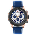 Octopus men's luminous quartz watch with waterproof casual design, blue or black surface