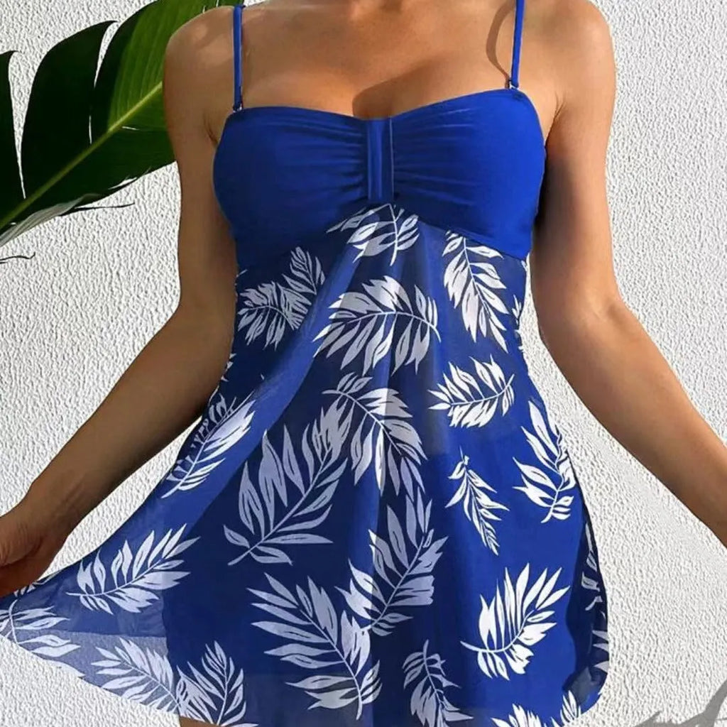 Women's high-waist mesh swimsuit briefs in black, blue and peacock green colours.
