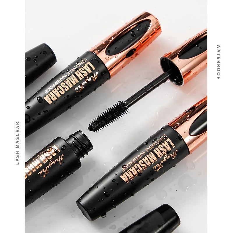 Black waterproof sweat-proof mascara with thickening and curling effect in colour box or OPP bag packaging