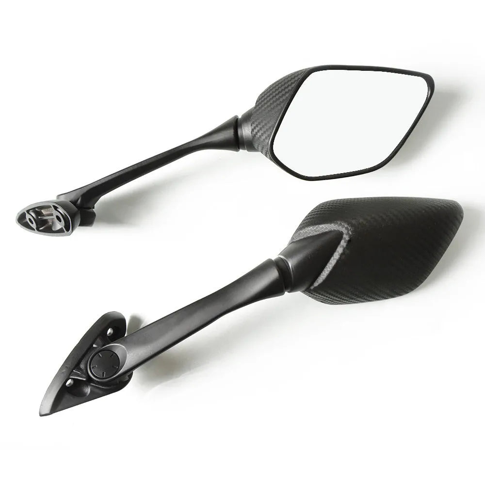 Yamaha R3 R25 carbon pattern rearview mirror with aluminium rod and ABS shell
